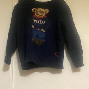 Polo Bear Sweater in Navy